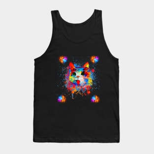 best t-shirt the Cat Cosmic 3D Tank Top